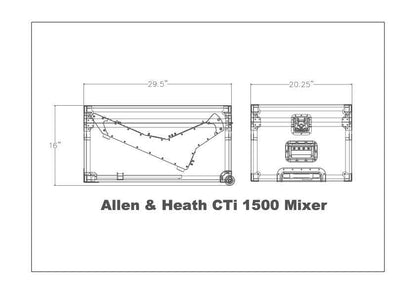 Low Mass Case Allen & Heath CTi 1500
